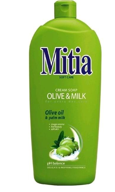 Mitia 1l tek.mýdlo Olive&Milk NN | Toaletní mycí prostředky - Tekutá mýdla - Bez dávkovače Mitia 1l tek.mýdlo Olive&Milk NN | Toaletní mycí prostředky - Tekutá mýdla - Bez dávkovače